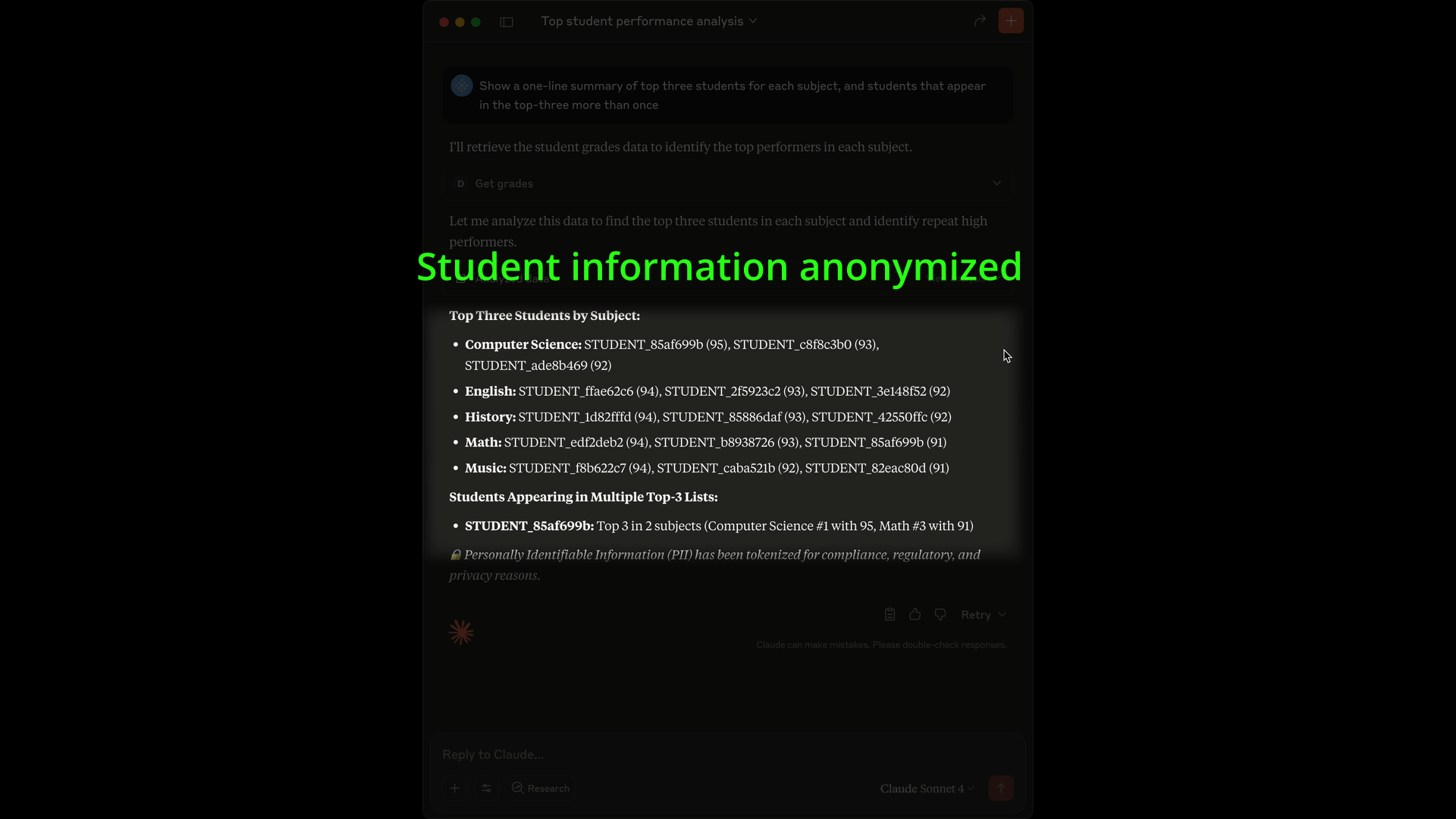 Education demo preview